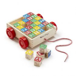 MELISSA AND DOUG - CHARIOT DE CUBE ABC 123 EN BOIS